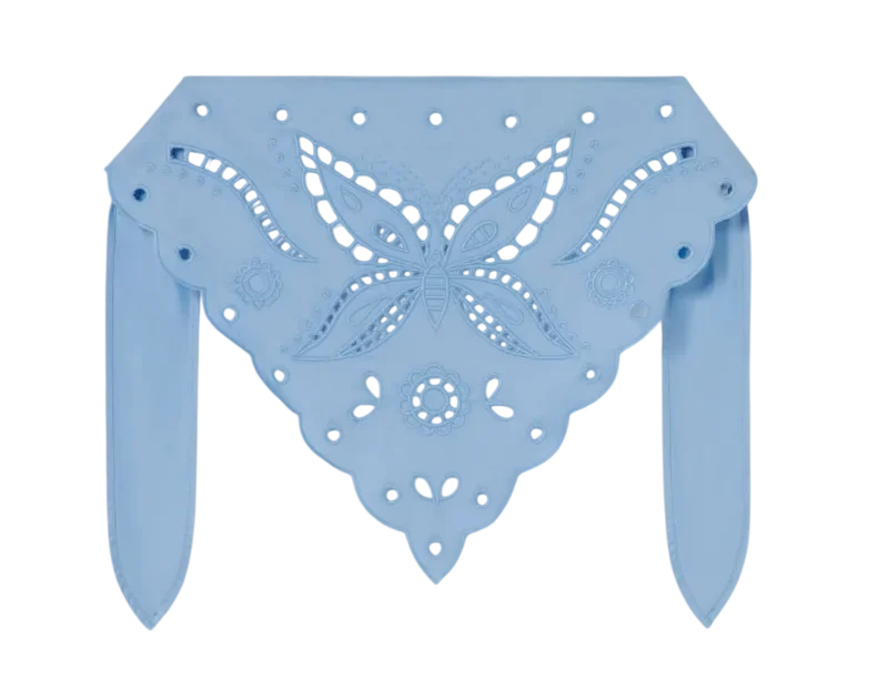 Pañuelo estampado azul marino de Arket Vibeofbeauty