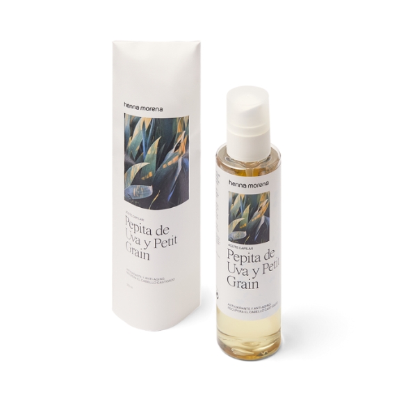 aceite de Pepita de uva y Petit Grain de Henna Morena