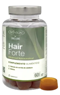 Hair Forte, gummies para la salud capilar de Svenson