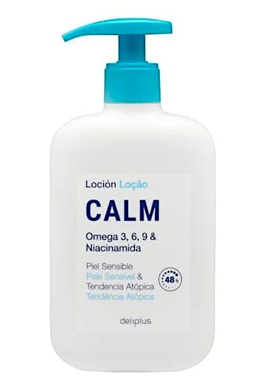 La loción corporal CALM de Deliplus se vende en Mercadona y es perfecta para rehidratar al máximo la piel tras el verano.