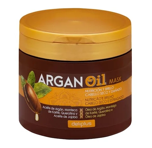 La mascarilla nutritiva Argan Oil de Deliplus se vende en Mercadona y es ideal para completar una rutina de hair reset.