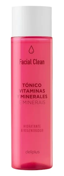 El tónico Facial Clean de Deliplus es idóneo para una rutina con múltiple aplicación de cosméticos porque está enriquecido con minerales y vitaminas.
