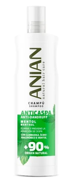 El champú anticaspa Anian es ideal para proteger el pelo en la nieve por los beneficios del mentol.