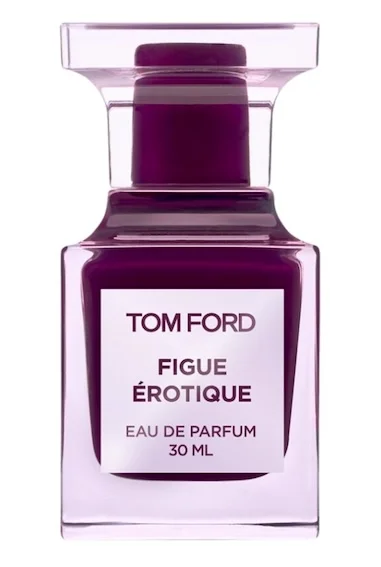 La fragancia Figue Érotique de Tom Ford destaca entre los perfumes cálidos por su aroma dulce.