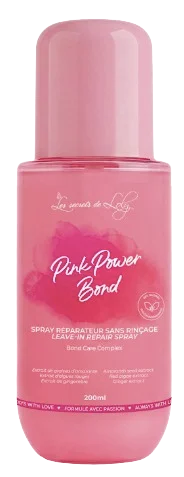 Pink Power Bond, spray reparador de cabello sin aclarado_Les Secrets de Loly